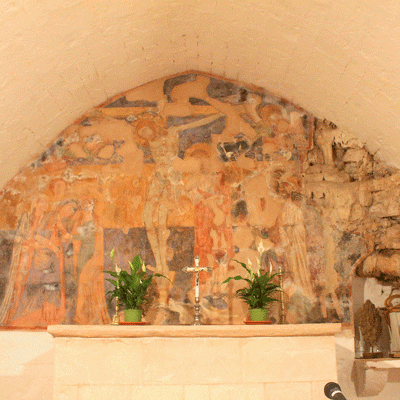 Affresco Angioino Chiesa Di San Michele In Monte Laureto