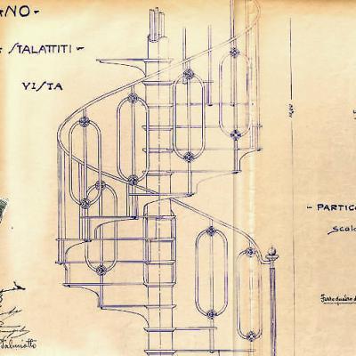 Progetto Della Scala Per Scendere In Grotta