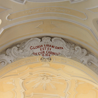 Iscrizione Volta Chiesa Della Madonna Del Carmine Putignano