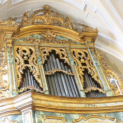 Organo A Canne Visto Dal Basso Chiesa Della Madonna Del Carmine Putignano